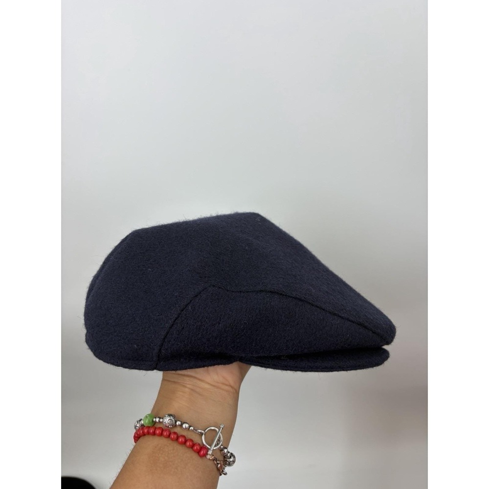 Stetson Ivy Cap Men's XL 7 1/2 7 5/8 Navy Wool Newsboy Hat USA Made Union VTG